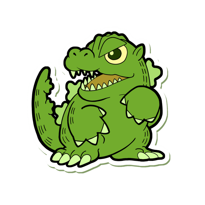 Godzilla Sticker